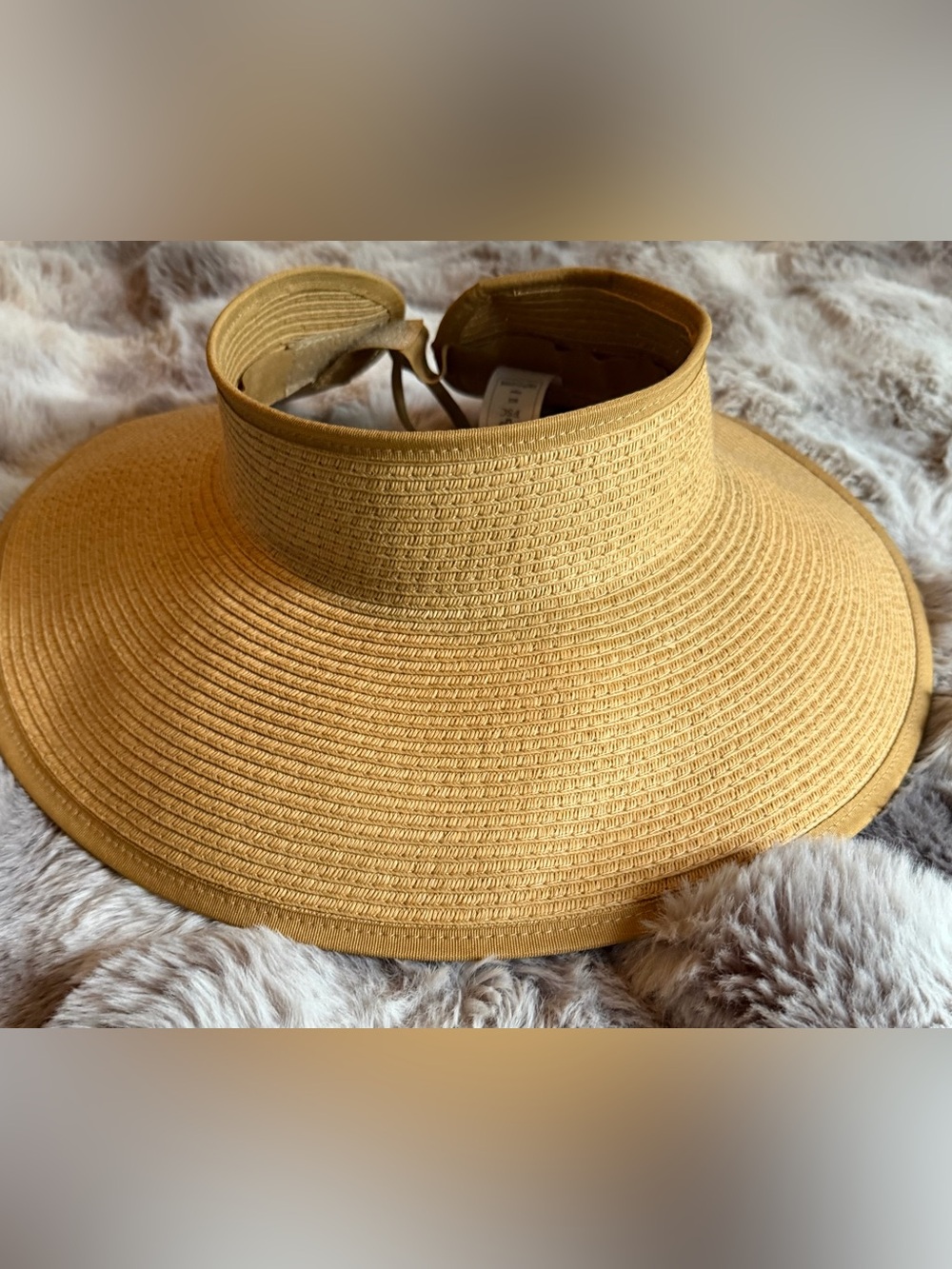 Time and Tru Wide-Brim Visor Sun Hat